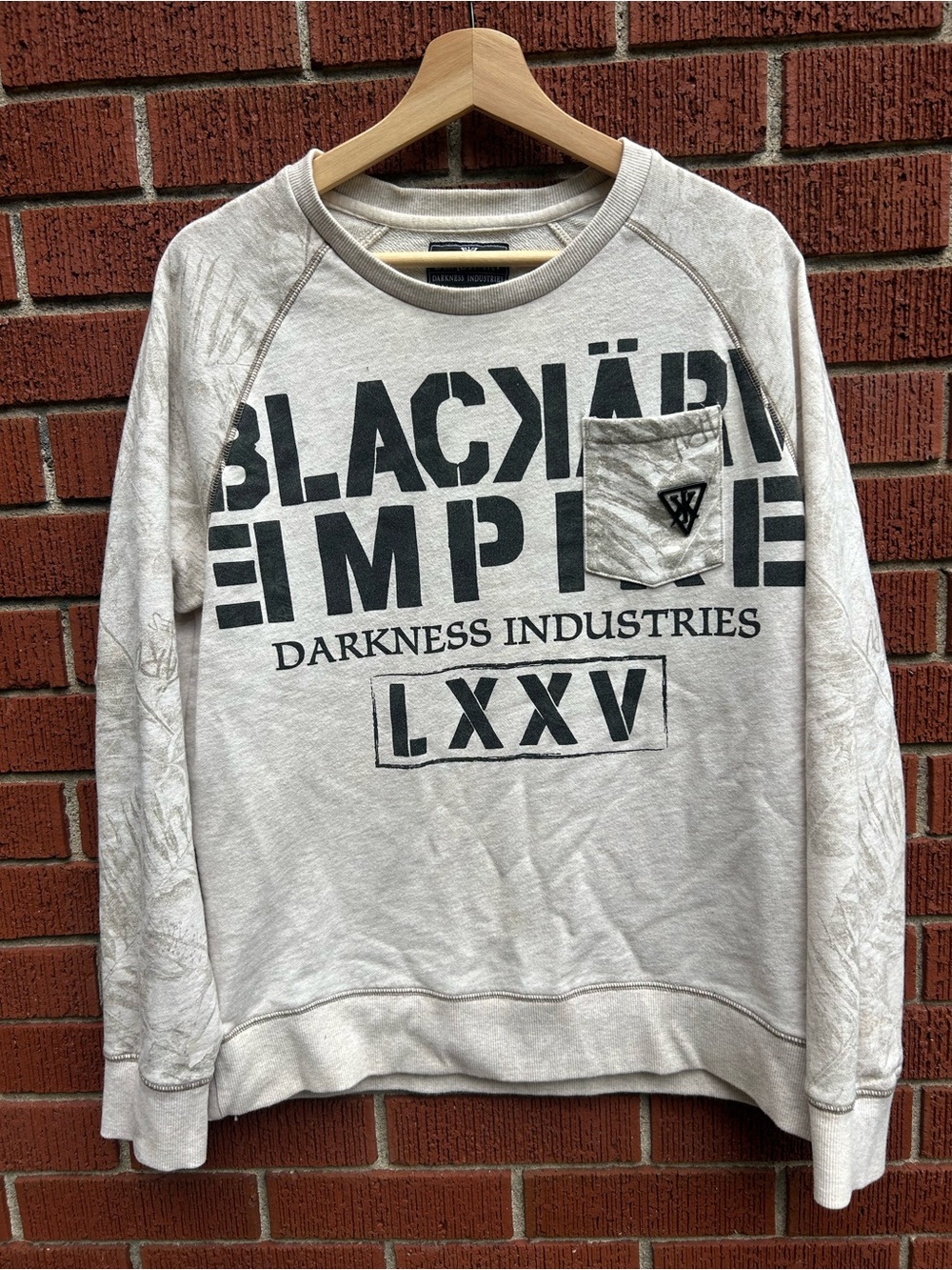 Black Kaviar Darkness Industries Graphic Sweatshirt Size L